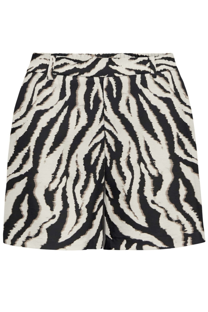 OBJALBA LISA WIDE SHORTS PRINT DIV 23047200 SANDSHELL/BLACK ZEBRA